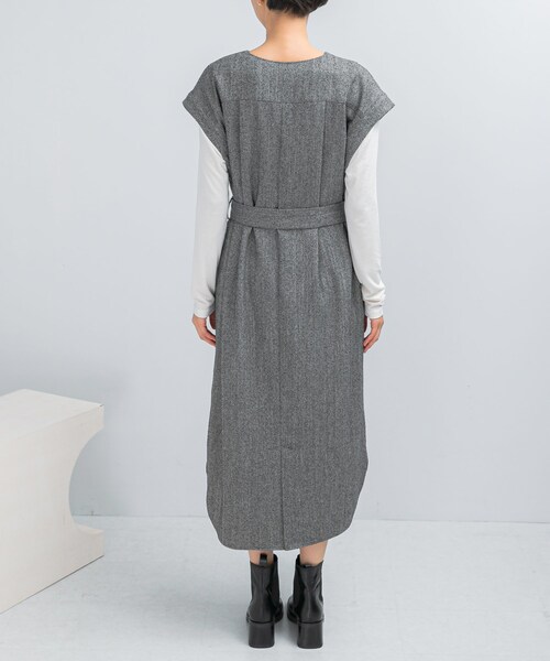 URBAN RESEARCH ROSSO（アーバンリサーチロッソ）の「ウエストマークジャンパースカート（ワンピース・レディース・OFF/GRAY/NAVY・Free）」の19枚目の写真