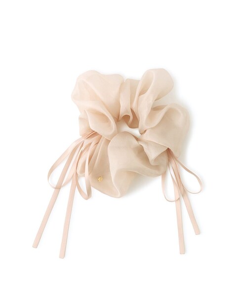 VIS(ビス)の「シフォンリボンシュシュ(シュシュ・レディース・ブラック/ベージュ・F)」の9枚目の写真