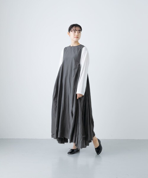 かぐれ（カグレ）の「quitan　DRESS（ワンピース・レディース・IRON GREY/PALE ROSE・FREE）」の13枚目の写真