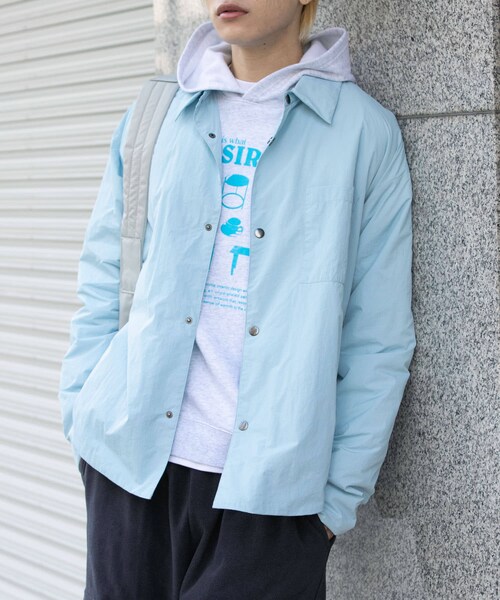 SENSE OF PLACE by URBAN RESEARCH(センスオブプレイスバイアーバンリサーチ)の「パデッドルーズシャツ(シャツ/ブラウス・メンズ・BLACK/L.BROWN/BEIGE/L.BLUE・M/L)」の16枚目の写真