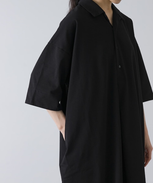 かぐれ（カグレ）の「『2サイズ展開』オープンカラーカットワンピース（ワンピース・レディース・BLACK・0/1）」の13枚目の写真