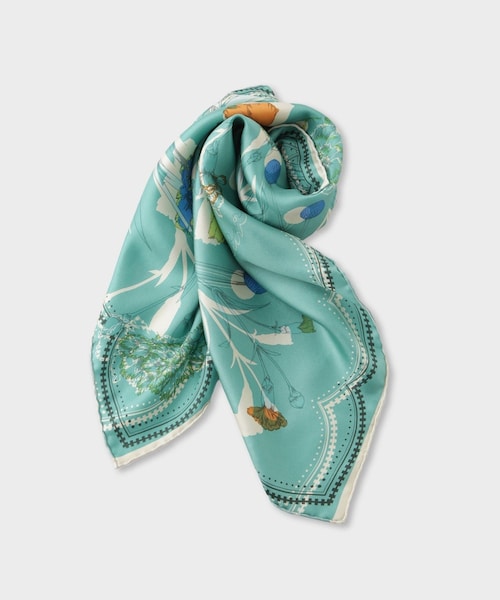 ROPE'(ロペ)の「【manipuri(マニプリ)】スカーフ(ストール/ショール・レディース・ブルー系/イエロー・F)」の5枚目の写真