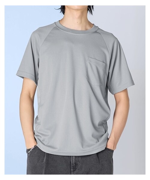 nissen（ニッセン）の「メッシュ半袖Ｔシャツ【大きいサイズ有】　【細見え設計】　吸汗速乾・UVカット　（消臭テープ付）（Tシャツ/カットソー・メンズ・オフホワイト/カーキ/黒/ネイビー/ダークブルー/グレー・M/L/LL/3L/4L/5L/6L/8L/10L）」の3枚目の写真