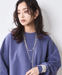 CHIC STYLE | 綿100％ピグメント染裏起毛スウェット＜大きいサイズ有＞シックスタイル(スウェット)