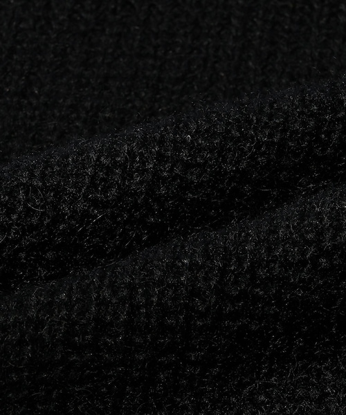 ADAM ET ROPE'（アダムエロペ）の「【KIJIMA TAKAYUKI/キジマ タカユキ】MERINO WOOL & KID MOHAIR COMBI SNOOD（マフラー・メンズ・ブラック/グレー・F）」の7枚目の写真