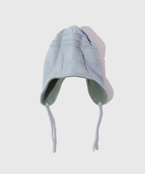 ADAM ET ROPE'(アダムエロペ)の「【DAIRIKU/ダイリク】Shape memory Knit Cap(ニットキャップ/ビーニー・メンズ・ブラック/サックス/ピンク・F)」の4枚目の写真