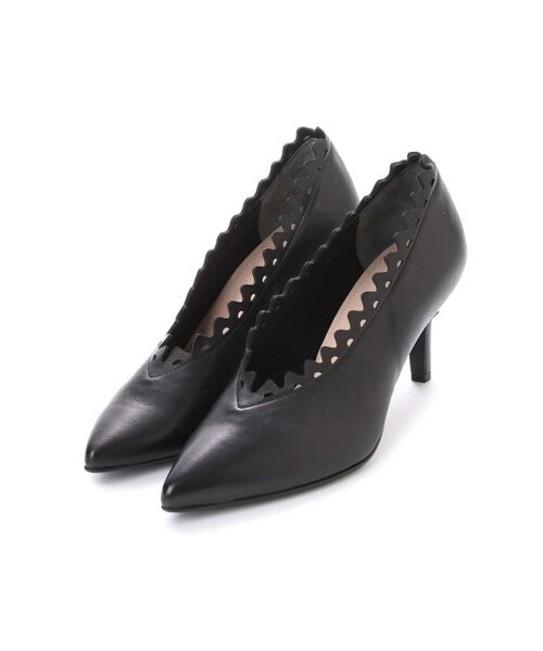 モード エ ジャコモ カリーノ MODE ET JACOMO carino 【スポンジ入り】レーザーカットスエードパンプス