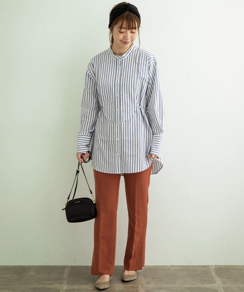 URBAN RESEARCH Sonny Label（アーバンリサーチサニーレーベル）の「センタープレスフレアパンツ（その他パンツ・レディース・オレンジ/オフ/ブラック・36/38）」の18枚目の写真