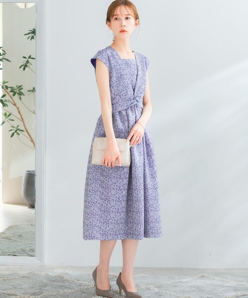 URBAN RESEARCH ROSSO（アーバンリサーチロッソ）の「『別注』Chaco×ROSSO　ジャガード2WAYドレス（ワンピース・レディース・mocha/blue・FREE）」の15枚目の写真