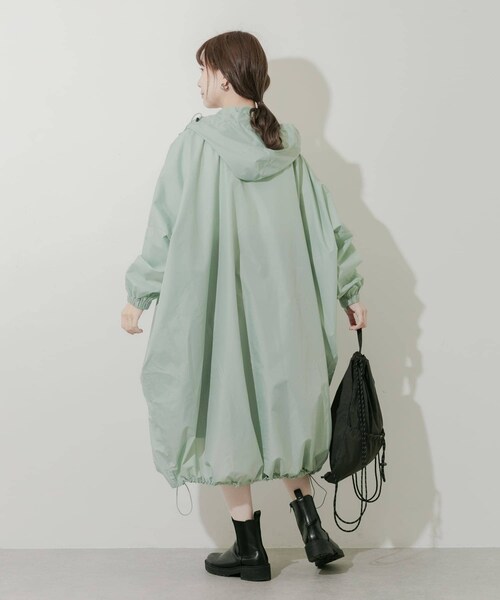 SMELLY（スメリー）の「『WEB限定』because　Mods Poncho（レインコート/ポンチョ・レディース・MNT/GRY/NVY・One）」の21枚目の写真