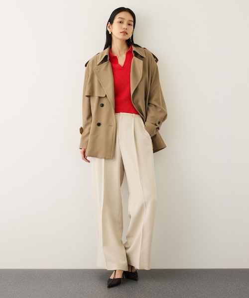 ROPE'(ロペ)の「【MANTECO(マンテコ)】テンセルウールミドル丈トレンチコート(トレンチコート・レディース・ベージュ・F)」の10枚目の写真