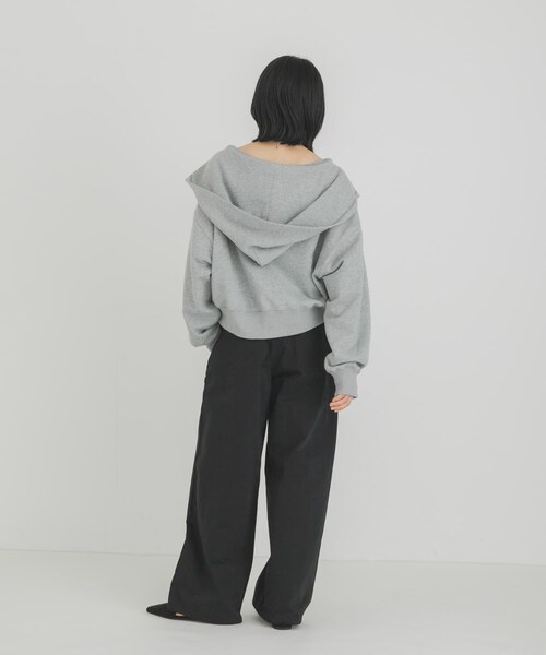 KBF（ケイビーエフ）の「セーラーライククロップドパーカー（パーカー・レディース・NAVY/OATMEAL/TOP GRAY・One）」の10枚目の写真