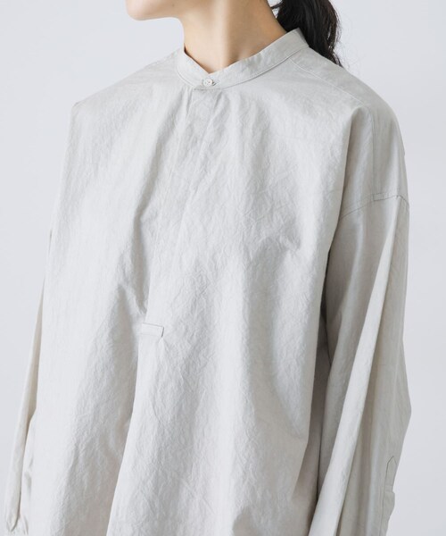 かぐれ（カグレ）の「コットンチュニックシャツ（シャツ/ブラウス・レディース・OFF/L/GRAY・Free）」の22枚目の写真