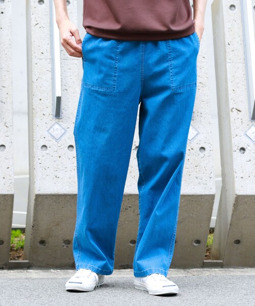 URBAN RESEARCH Sonny Label（アーバンリサーチサニーレーベル）の「接触冷感デニムイージーパンツ（デニムパンツ・メンズ・ブラック/インディゴ/ライトインディゴ・M/L）」の18枚目の写真