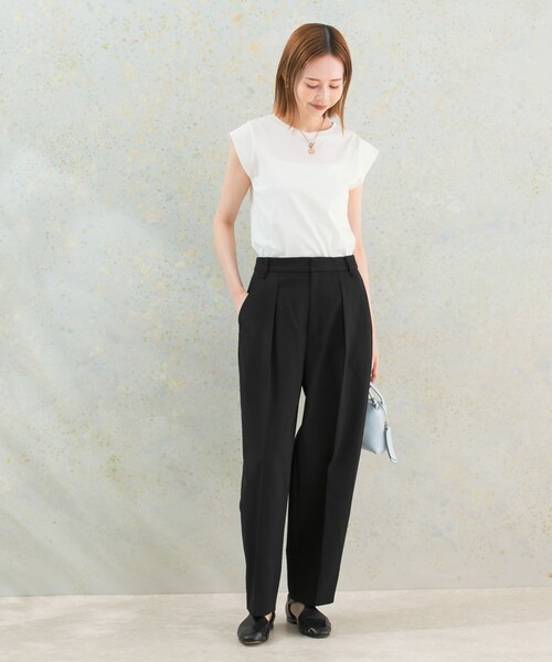 URBAN RESEARCH ROSSO（アーバンリサーチロッソ）の「タックコクーンパンツ（その他パンツ・レディース・off/beige/black・36/38）」の22枚目の写真
