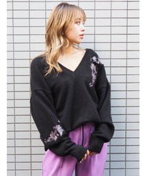 EVRIS | Flower Embroidery ニット(ニット/セーター)