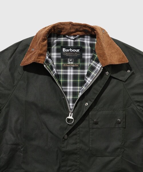 ADAM ET ROPE'（アダムエロペ）の「【Barbour/バブアー】OS SOLWAY WAX JACKET（その他アウター・メンズ・ブラック/カーキ・36/38/40）」の9枚目の写真