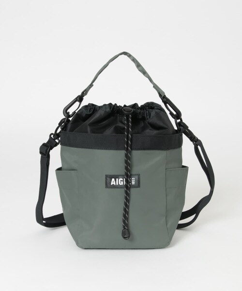 THE GOODLAND MARKET（ザグッドランドマーケット）の「AIGLE　ネイバーフッド ショルダーバッグ（ショルダーバッグ・レディース・NOIR/D.LILAS/ALOE・one）」の12枚目の写真