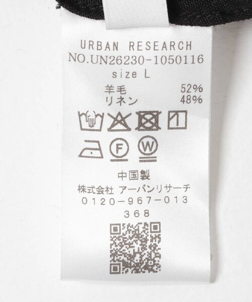 URBAN RESEARCH（アーバンリサーチ）の「new basic　WOOL LINEN SINGLE SHIRTS JACKET（テーラードジャケット・メンズ・BK STRIPE/BLACK・M/L/XL）」の12枚目の写真