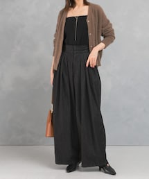 ランダムタックデニムパンツ