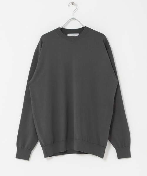 URBAN RESEARCH DOORS(アーバンリサーチドアーズ)の「LIFE STYLE TAILOR ハイゲージクルーネック長袖ニット(ニット/セーター・メンズ・GRY WHITE/KHK MOCHA/GRAY・M/L)」の8枚目の写真