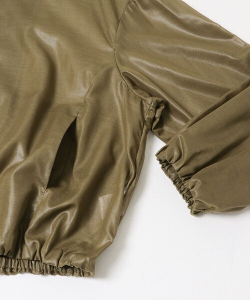 URBAN RESEARCH ROSSO（アーバンリサーチロッソ）の「CHIGNON　シアーチンツブルゾン（ブルゾン・レディース・ECRU/KHAKI・Free）」の13枚目の写真