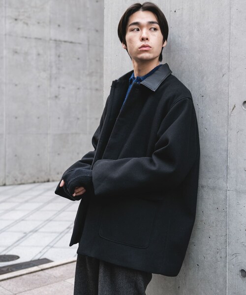 URBAN RESEARCH DOORS(アーバンリサーチドアーズ)の「ウールブレンドカバーオール(カバーオール・メンズ・CHECK/BROWN/BLACK・M/L)」の9枚目の写真