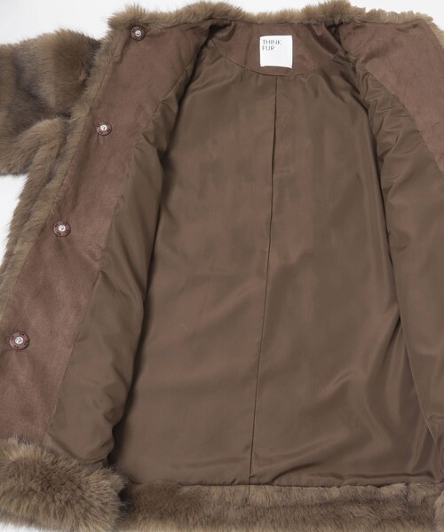 THINK FUR Border Fur Coat - winetouritalia.com