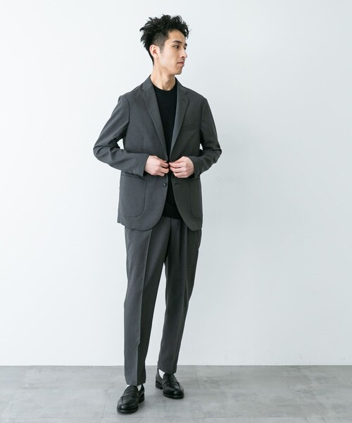 URBAN RESEARCH DOORS(アーバンリサーチドアーズ)の「LIFE STYLE TAILOR リネンライクコンフォータブルジャケット(テーラードジャケット・メンズ・NAVY/GRAY/OLV BROWN・S/M/L/XL)」の22枚目の写真