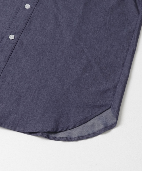 ITEMS URBANRESEARCH（アイテムズ アーバンリサーチ）の「TCインディゴレギュラーカラー半袖シャツ（シャツ/ブラウス・メンズ・NVY/BLU/L.BLUE・M/L）」の9枚目の写真