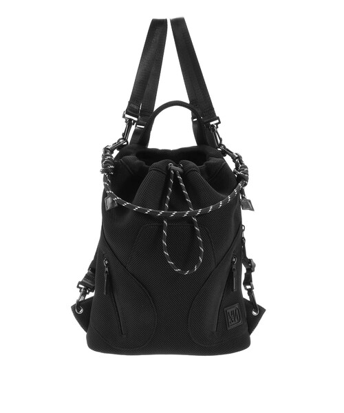 UN3D.（アンスリード）の「4WAY MESH BACK PACK（バックパック/リュック・レディース・ホワイト/ブラック・F）」の2枚目の写真