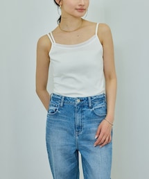ROPE' | 【WEB・一部店舗限定】【接触冷感/UVカット】前後2WAY チュールコンビアシメキャミソール(キャミソール)