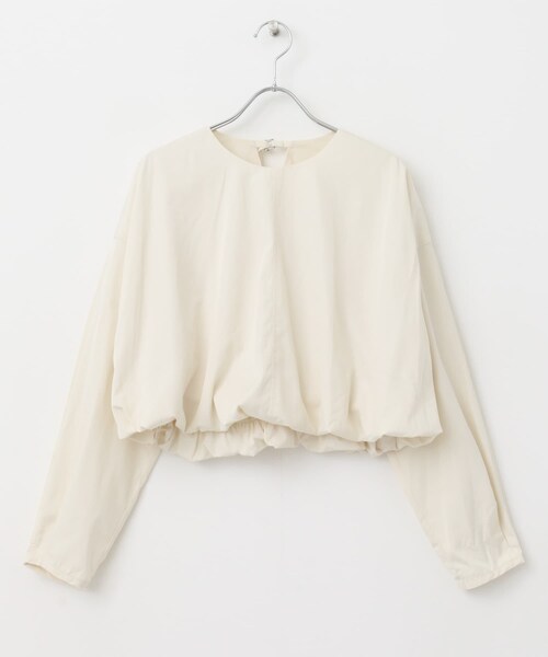URBAN RESEARCH ROSSO（アーバンリサーチロッソ）の「クロップドバルーンブラウス（シャツ/ブラウス・レディース・ivory/orange/charcoal・FREE）」の10枚目の写真