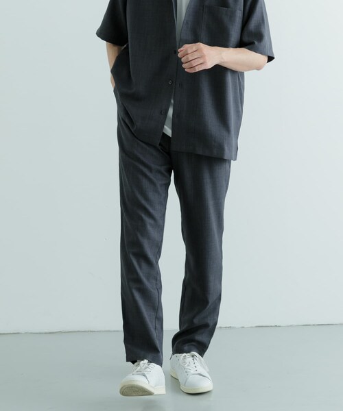 ITEMS URBANRESEARCH(アイテムズ アーバンリサーチ)の「『吸水速乾/イージーケア/UVカット』『セットアップ対応』高機能ツイル ウエストイージー スラックス(その他パンツ・メンズ・CHA/BLUGRY/NVY/BLK・M/L)」の22枚目の写真