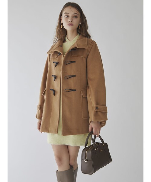 dazzlin（ダズリン）の「ミドルフレアダッフルコート（ダッフルコート・レディース・アイボリー/キャメル/ベージュ/イエロー/グリーン・F）」の20枚目の写真