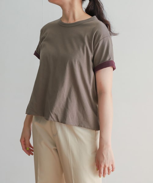URBAN RESEARCH DOORS(アーバンリサーチドアーズ)の「mizuiro ind reversible t-shirts(Tシャツ/カットソー・レディース・blk×beige/brown×blk/gray×ppl・FREE)」の3枚目の写真