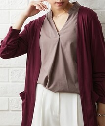 nissen | カットソーレギュラー丈カーディガン＜大きいサイズ有＞(カーディガン/ボレロ)