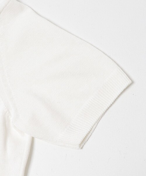 URBAN RESEARCH(アーバンリサーチ)の「PURLAM WASHI M-G TENJIKU CREW-NECK SHORT-SLEEVE(ニット/セーター・メンズ・WHITE/BLACK/GREEN/B.PURPLE/WHITE×BK/BK×WHITE・2/3)」の9枚目の写真
