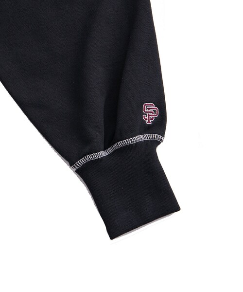 ADAM ET ROPE'（アダムエロペ）の「《別注》【SPALDING/スポルディング】LOGO SWEATSHIRT / UNISEX（スウェット・レディース・ブラック/ライトグレー/ワイン・L/M）」の10枚目の写真