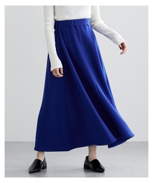 nissen（ニッセン）の「あったか裏シャギー柔らかロング丈スカート［Soiunique］（スカート・レディース・ブラック/杢グレー/ブルー・M/L/LL）」の8枚目の写真