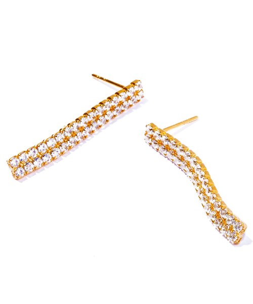 ROPE'(ロペ)の「【WEB限定】【les bonbon (ル ボンボン)】princess double pierce GD(ピアス(両耳用)・レディース・ゴールド・F)」の9枚目の写真