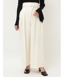 LAGUNAMOON | アシメデザインベルトタックパンツ(その他パンツ)
