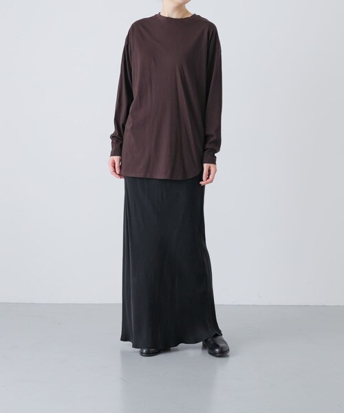 かぐれ（カグレ）の「コットンクルーネックカットソー（Tシャツ/カットソー・レディース・OFF/BLACK/BROWN・Free）」の21枚目の写真