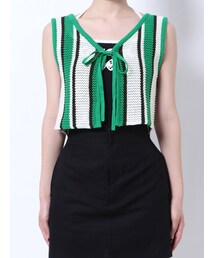 EMODA | クロシェクロップベスト(ニット/セーター)