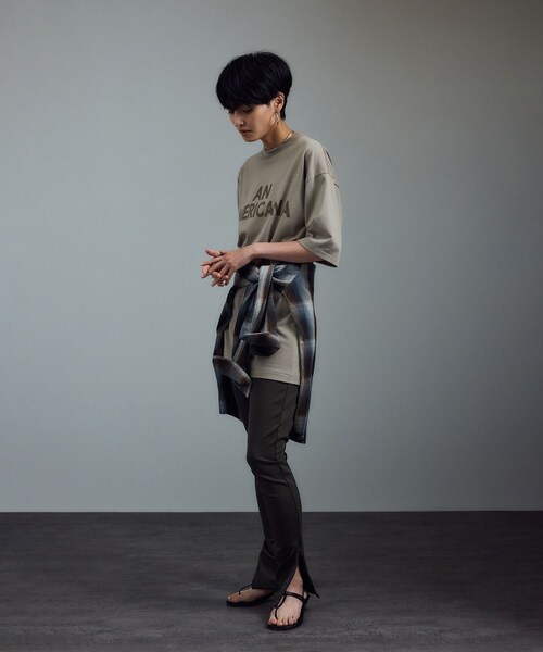 ADAM ET ROPE'（アダムエロペ）の「【Americana（アメリカーナ） for SALON】別注レギンスパンツ（レギンス/スパッツ・レディース・チャコール・F）」の6枚目の写真