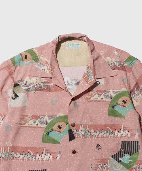 ADAM ET ROPE'(アダムエロペ)の「【SUN SURF/サンサーフ】SANKIN KOTAI BETTY HIGGINS(シャツ/ブラウス・メンズ・ピンク・L/XL)」の5枚目の写真
