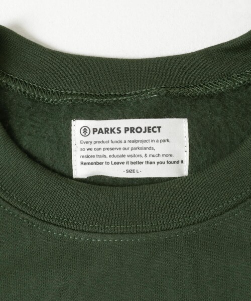 THE GOODLAND MARKET（ザグッドランドマーケット）の「PARKS PROJECT　NATIONAL PARKS SWEAT（スウェット・メンズ・GREEN/YELLOW・M/L）」の16枚目の写真