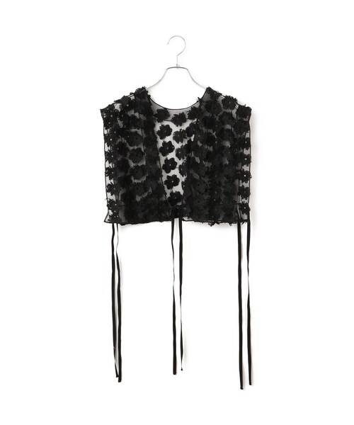 ADAM ET ROPE'(アダムエロペ)の「フラワーチュール2WAYトップス(シャツ/ブラウス・レディース・ブラック/ホワイト・F)」の17枚目の写真