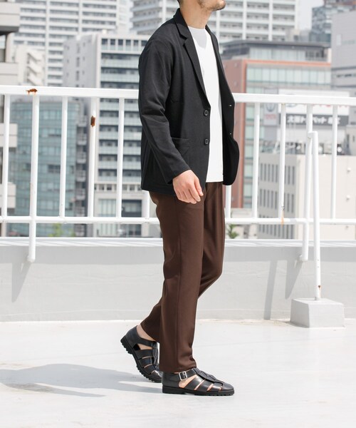 URBAN RESEARCH ROSSO（アーバンリサーチロッソ）の「『WEB限定』『セットアップ対応/XLサイズあり』コンフォータブルドライジャケット（テーラードジャケット・メンズ・NAVY/CHARCOAL/BLACK・S/M/L/XL）」の8枚目の写真