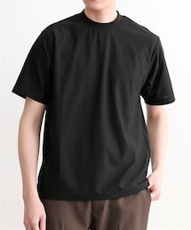 nissen | SOLOTEX ジャケットに汚れが付きにくい衿高Tシャツ(Tシャツ/カットソー)